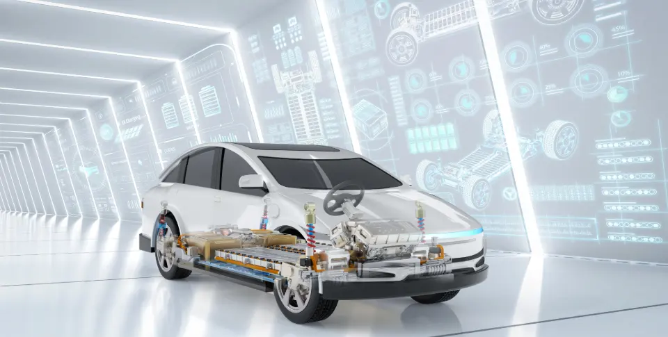 Coche eléctrico con batería de estado solido